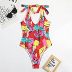 Multi Color One-piece Swimwear