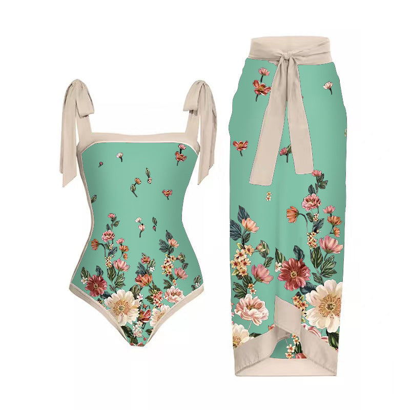 Mesh Two One-piece Swimwear