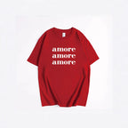 Women's Printed T Shirt Women Summer Loose Round Neck Cotton Short Sleeve Top
