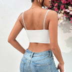 's High Grade Mesh Pleated Wooden Ear Breasted Strap Boning