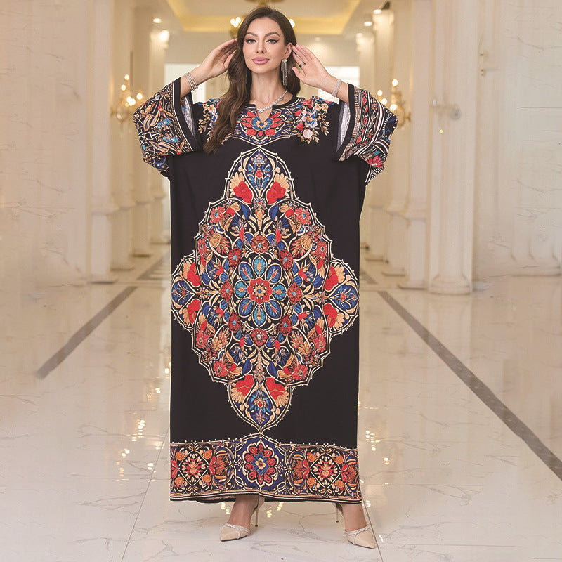 Rayon Printed Cover Up Swimwear