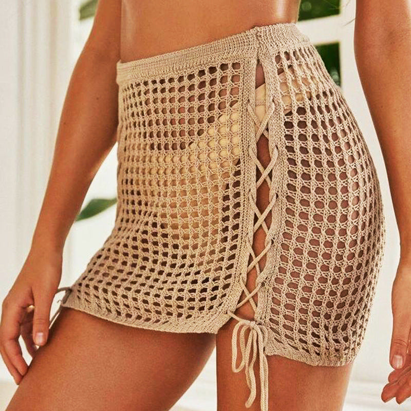 Skirt Knitted Bikini Swimwear