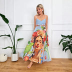 Women's Positioning Printed Dress