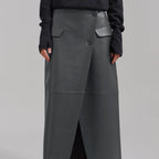 Faux Leather Maxi Skirt