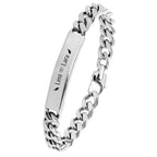 18K Gold Bracelet Laser Laser Letter Graphic Number