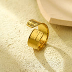 Women's Irregular Ruffle Open Ring