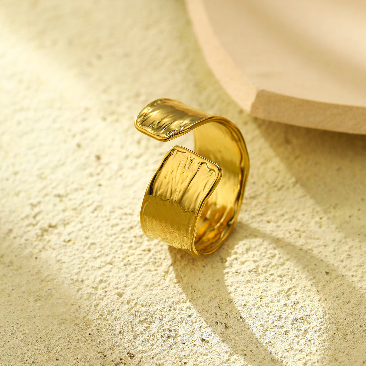 Women's Irregular Ruffle Open Ring
