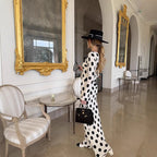 Polka-Dot A-Line Dress