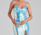 Women's Sequin Split Sling Bridesmaid Dress