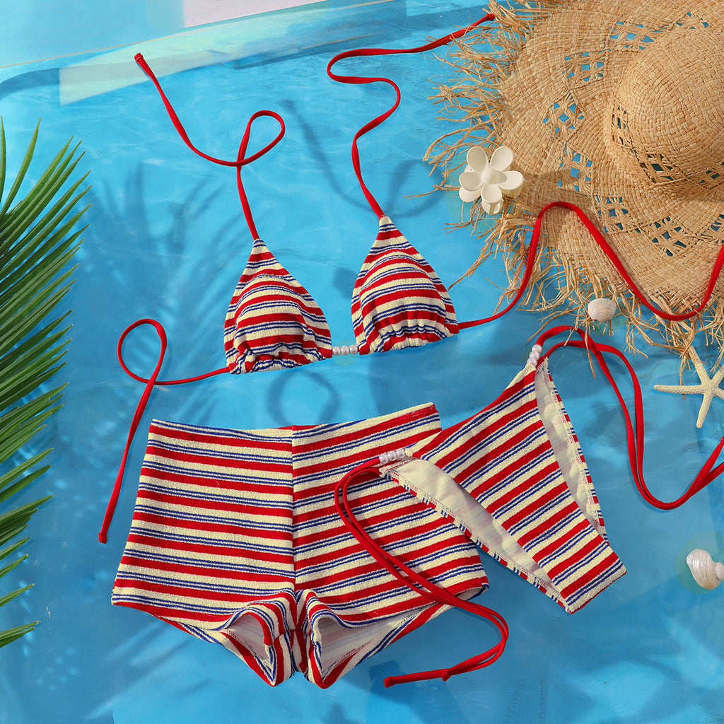 Split Three One-piece Swimwear