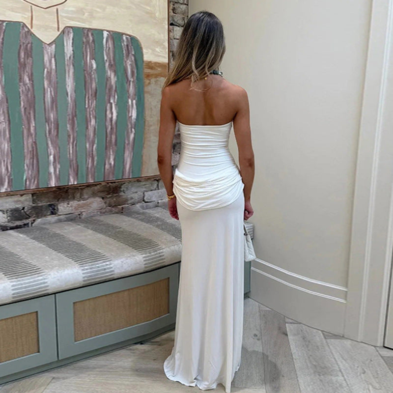 Women's Pleated Sleeveless Dress