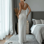 Women's Lace Backless Dress