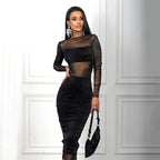 Women's Mesh Three-Piece Dress Set