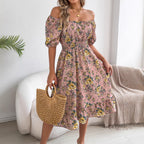 Women's Floral Ruffled Dress