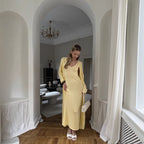 Women's Knitted Vest Cardigan Set With Blouse
