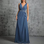 Women's Backless Fishtail Evening Gown