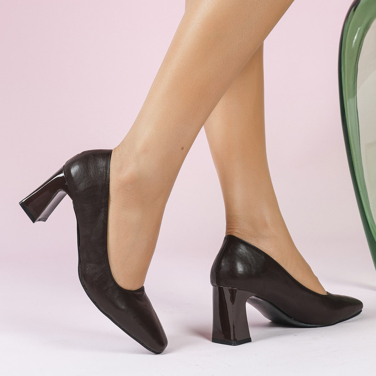 Women's 's Vintage Mary Jane Small Leather Shoes Shallow
