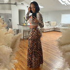 Women's Sleeve Round Neck Coordinated Two-Piece Set