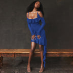 Women's Backless Asymmetric Fishtail Dress