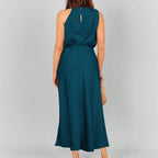 Women's Satin Sleeveless Dress