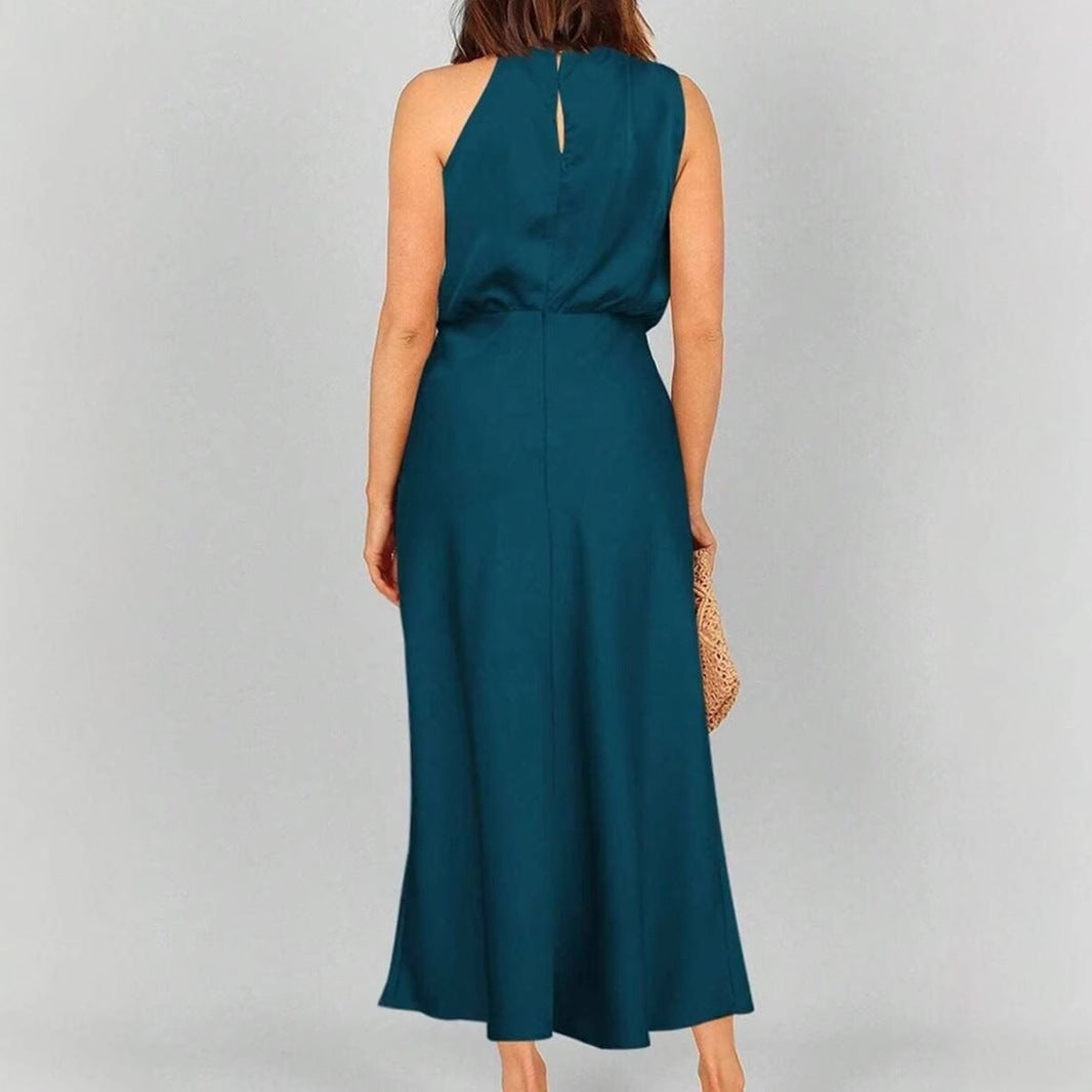 Women's Satin Sleeveless Dress