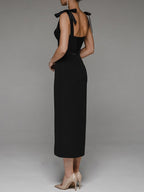 V-Neck Strap Dress
