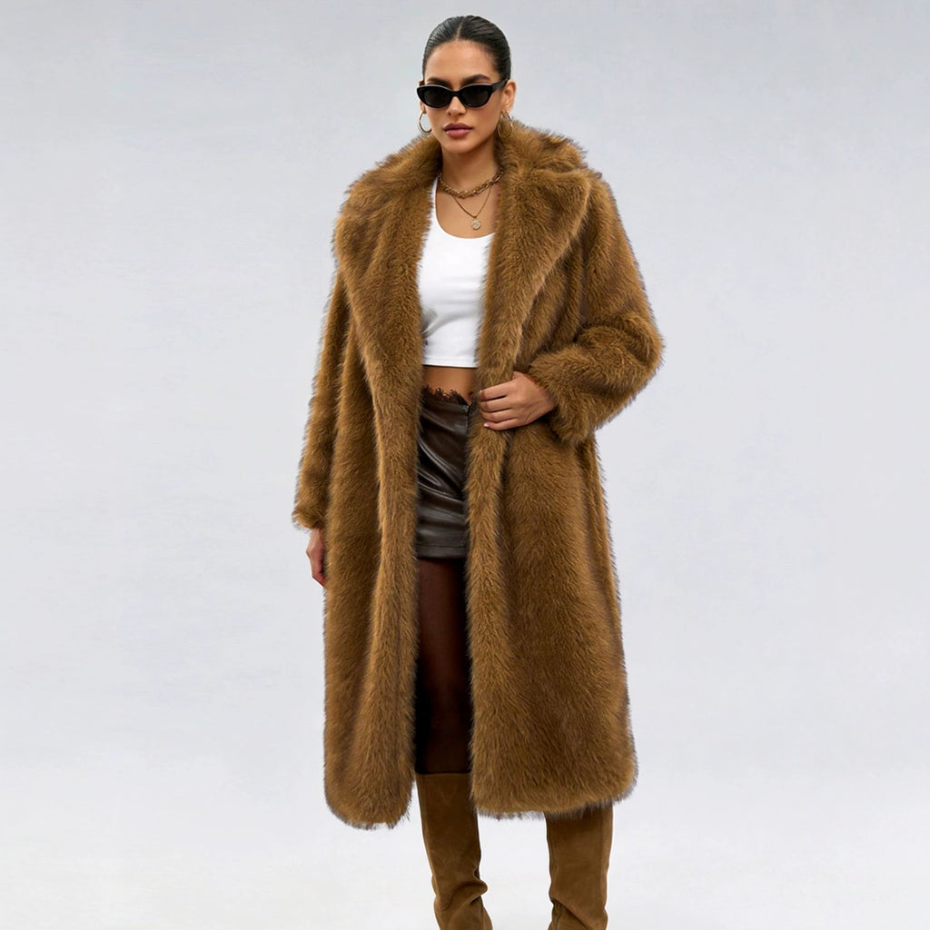 Women's Faux-Fur Collar Winter Coat