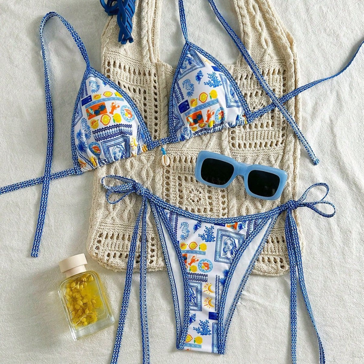 Lace One-piece Swimwear