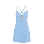 Women's Lace-Trim V-Neck Mini Dress