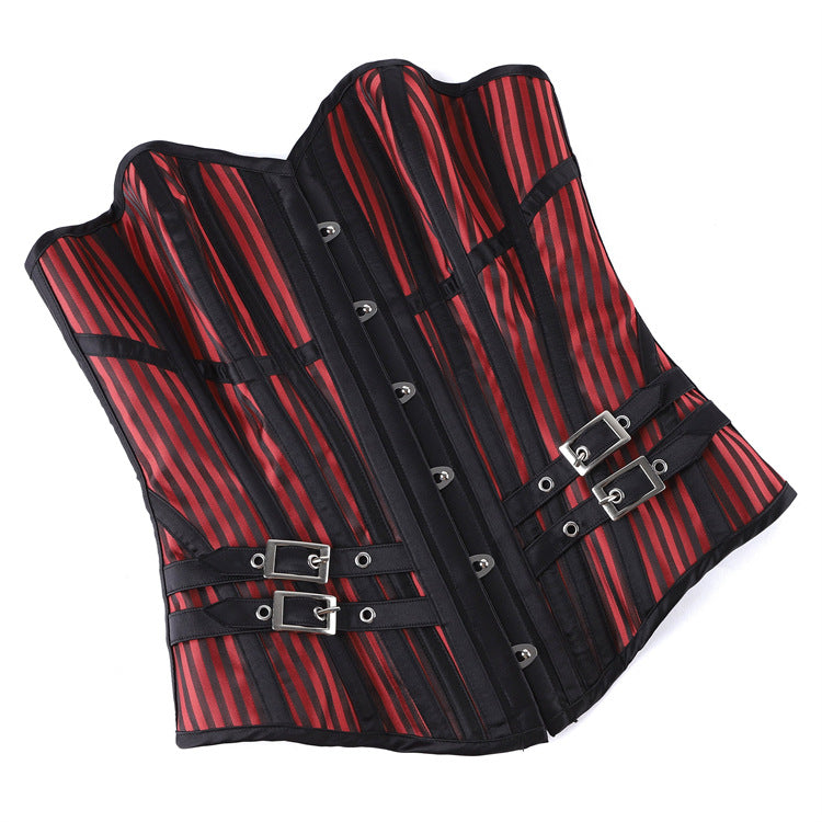 's Gothic Court Dark Red Body Shaping Halloween Top