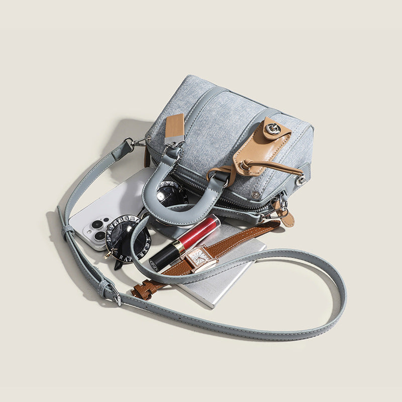 Blue Pillow Shoulder Bag