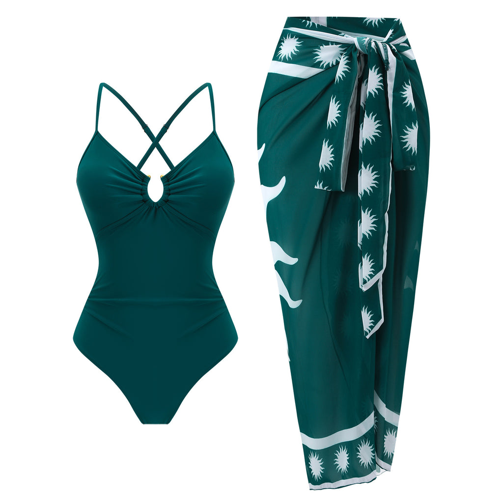 Bikini Print One-piece Swimwear