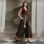 Retro Affordable Luxury Design Loose Slimming Casual Pants High End High Waist A line Small Wide Leg Pants