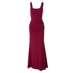 Women's Square-Neck Sleeveless Maxi Dress