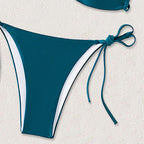 Solid Color Bikini Swimwear