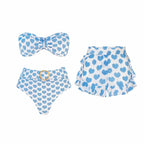 Blue Split Shorts