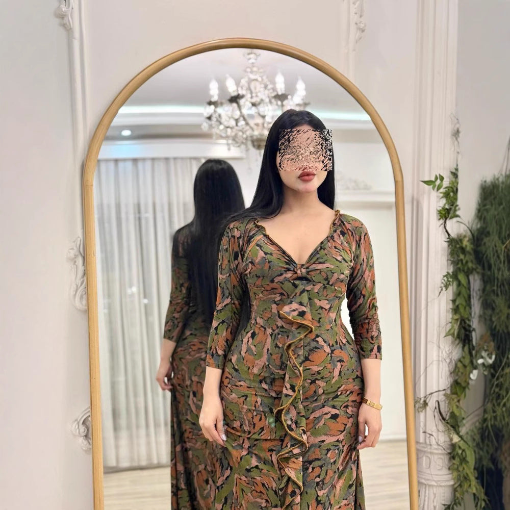 Women's Floral Chiffon Dress