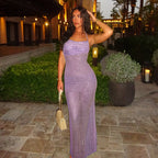Women's Backless Halter Dress