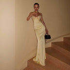 Women's Lace Satin Dress