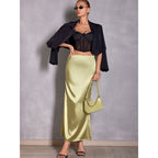 Women's Satin Hip Skirt