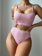 Solid Color Bikini Swimwear