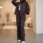 Women's Drop-Shoulder Casual Two-Piece Set