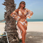 Split Three One-piece Swimwear