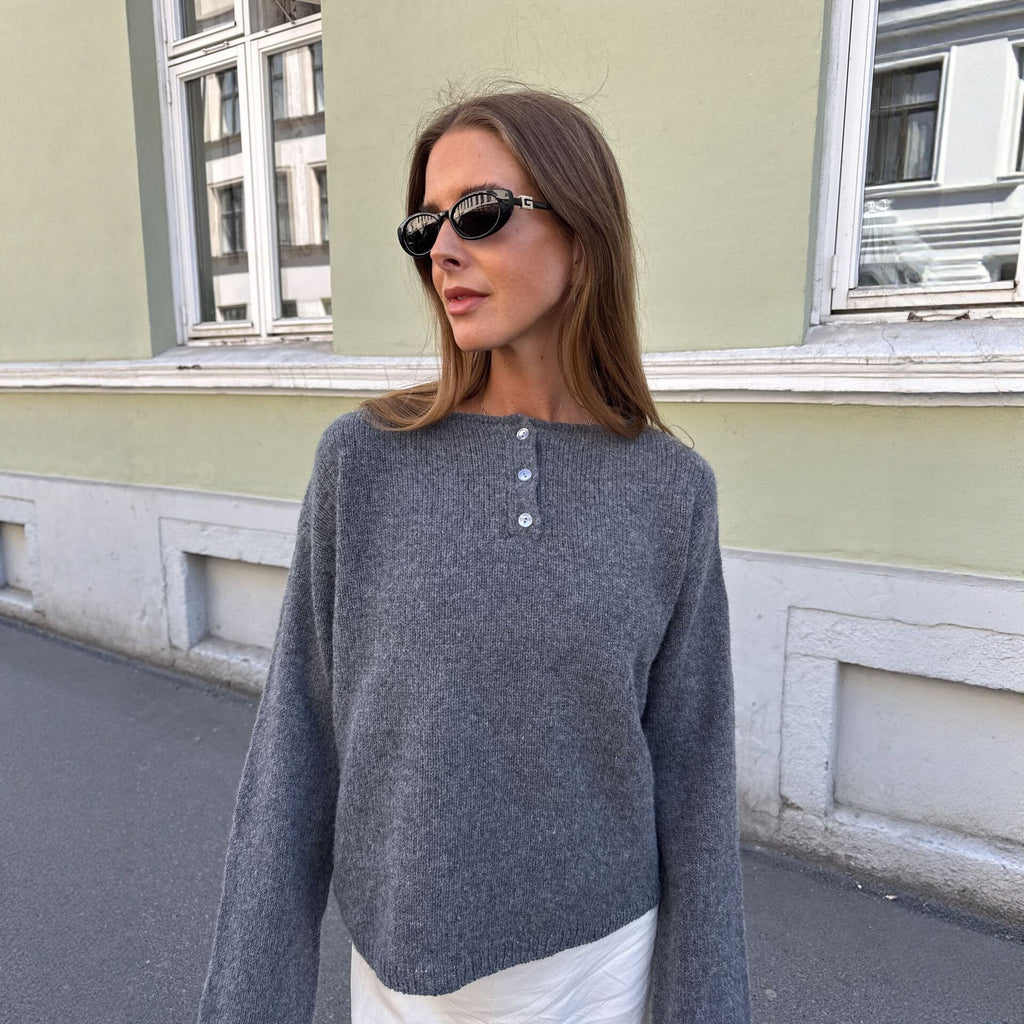 Women's Button-Front Knit Sweater