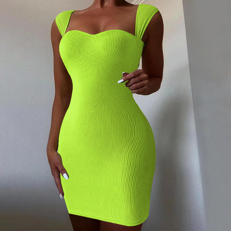 Knit Spaghetti-Strap Bodycon Mini Dress
