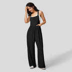 Women’s Knitted Pleated Suspender Pants