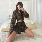 Autumn Leopard Pajamas Lingerie