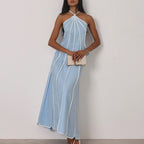 Summer Women Street Skirt Set SL Halter Top Two Piece Sets