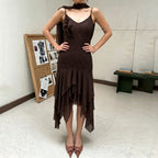 Women's Lace Backless Dress