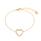 Heart Rhinestone Bracelet